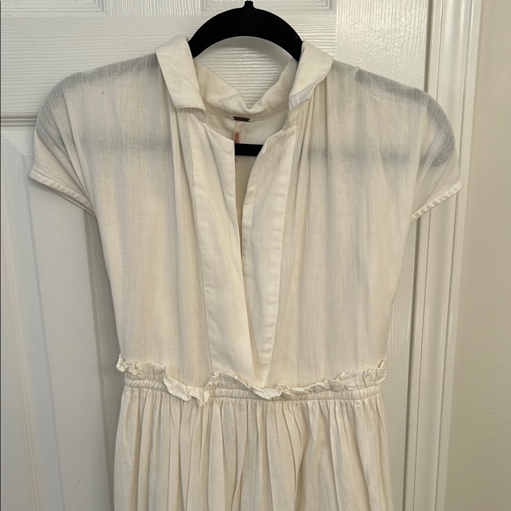 Free People Cream Maxi Dress